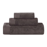 Basketweave Egyptian Cotton Solid 3 Piece Assorted Towel Set