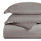 Egyptian Cotton 300 Thread Count Solid Luxury Duvet Cover Set