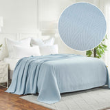 Metro Chevron Zig-Zag Modern All-Season Cotton Blanket