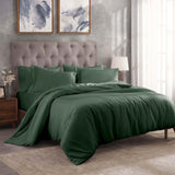 Egyptian Cotton 300 Thread Count Solid Luxury Duvet Cover Set