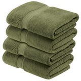 Egyptian Cotton Plush Heavyweight Bath Towel Set of 4