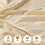 Heritage Egyptian Cotton Plush 3 Piece Absorbent Luxury Towel Set