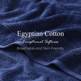 Heritage Egyptian Cotton Plush Thick Absorbent Bath Towel Set of 2