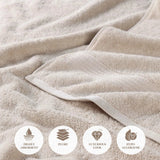 Heritage Egyptian Cotton Plush Thick Absorbent Hand Towel Set of 8