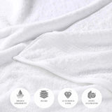 Heritage Egyptian Cotton Plush Thick Absorbent Hand Towel Set of 8