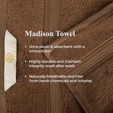 Madison Egyptian Cotton Plush Heavyweight 3 Piece Towel Set
