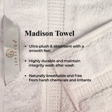 Superior Madison Egyptian Cotton Plush Face Towel Washcloth Set of 6