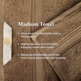 Madison Egyptian Cotton Plush Thick Absorbent Hand Towel Set of 4
