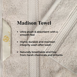 Madison Egyptian Cotton Plush Thick Absorbent Bath Sheet Set of 2