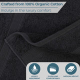 Oregon Organic Cotton Medium Weight Solid Bath Sheet, Set of 2