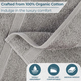 Oregon Organic Cotton Medium Weight Solid Bath Sheet, Set of 2