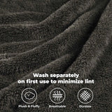 Fleece Plush Medium Weight Fluffy Soft Solid Decorative Blanket