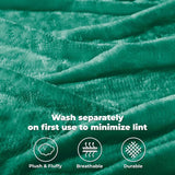 Fleece Plush Medium Weight Fluffy Soft Solid Decorative Blanket