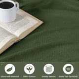 Nobel Cotton Textured Jacquard Chevron Lightweight Woven Blanket