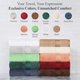 Ultra-Soft Rayon from Bamboo Cotton Blend 8 Piece Towel Set