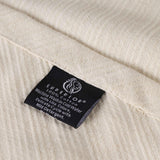 Milan Cotton Textured Jacquard Striped Lightweight Woven Blanket