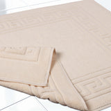 Egyptian Cotton Greek Key Infinity Border Bath Mat Set of 2