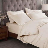 Egyptian Cotton 300 Thread Count Solid Luxury Duvet Cover Set