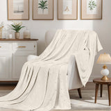 Fleece Plush Medium Weight Fluffy Soft Decorative Blanket Or Throw