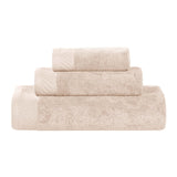 Basketweave Egyptian Cotton Solid 3 Piece Assorted Towel Set