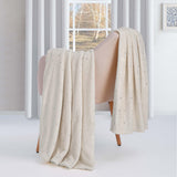 Fleece Plush Medium Weight Fluffy Soft Decorative Blanket Or Throw