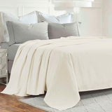 Milan Cotton Textured Jacquard Striped Lightweight Woven Blanket