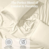 1200 Thread Count Cotton Rich Solid Deep Pocket Bed Sheet Set