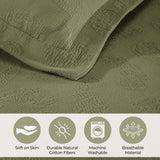 Jacquard Matelassé Paisley Cotton Bedspread Set