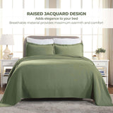 Jacquard Matelassé Paisley Cotton Bedspread Set