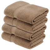 Egyptian Cotton Plush Heavyweight Bath Towel Set of 4