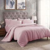 Egyptian Cotton 300 Thread Count Solid Luxury Duvet Cover Set
