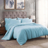 Egyptian Cotton 300 Thread Count Solid Luxury Duvet Cover Set