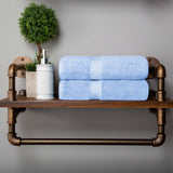 Madison Egyptian Cotton Plush Thick Absorbent Bath Towel Set of 2