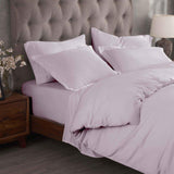 Egyptian Cotton 300 Thread Count Solid Luxury Duvet Cover Set