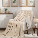 Fleece Plush Medium Weight Fluffy Soft Decorative Blanket Or Throw