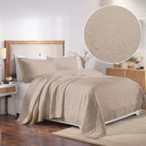 Serenity Cotton Matelasse Celtic Circle Airy Bedspread Set