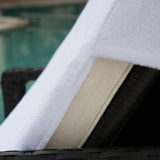 Cotton Monogrammed Patio Chaise Lounge Chair Cover