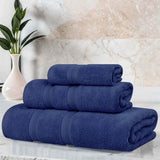 Smart Dry Zero Twist Cotton Medium Weight 3 Piece Assorted Towel Set