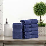 Superior Madison Egyptian Cotton Plush Face Towel Washcloth Set of 6