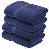 Egyptian Cotton Plush Heavyweight Bath Towel Set of 4