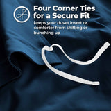 1200 Thread Count Egyptian Cotton Solid Duvet Cover Set