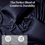 1200 Thread Count Cotton Rich Solid Deep Pocket Bed Sheet Set
