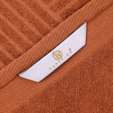 Basketweave Jacquard and Solid 6 Piece Egyptian Cotton Towel Set