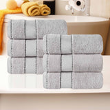 Niles Egyptian Giza Cotton Plush Thick Absorbent Hand Towel Set of 6