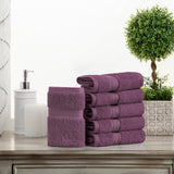 Superior Madison Egyptian Cotton Plush Face Towel Washcloth Set of 6
