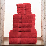 Madison Egyptian Cotton Plush Heavyweight 10 Piece Towel Set
