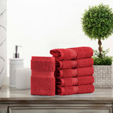 Superior Madison Egyptian Cotton Plush Face Towel Washcloth Set of 6