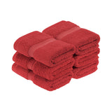 Superior Madison Egyptian Cotton Plush Face Towel Washcloth Set of 6