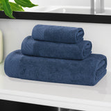 Basketweave Egyptian Cotton Solid 3 Piece Assorted Towel Set