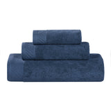 Basketweave Egyptian Cotton Solid 3 Piece Assorted Towel Set